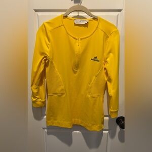 Adidas Stella McCartney Bright Yellow Pullover with Mesh Accents NWOT